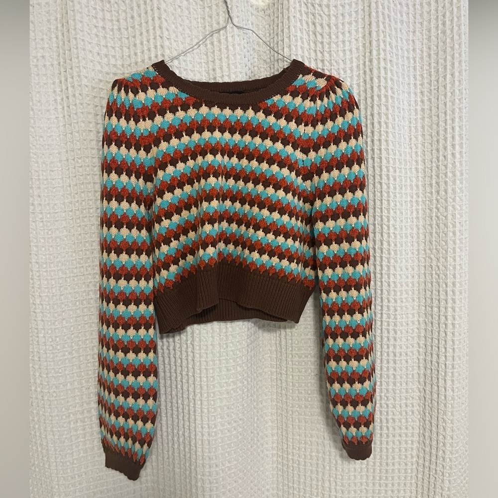 Cropped cider 80s sweater